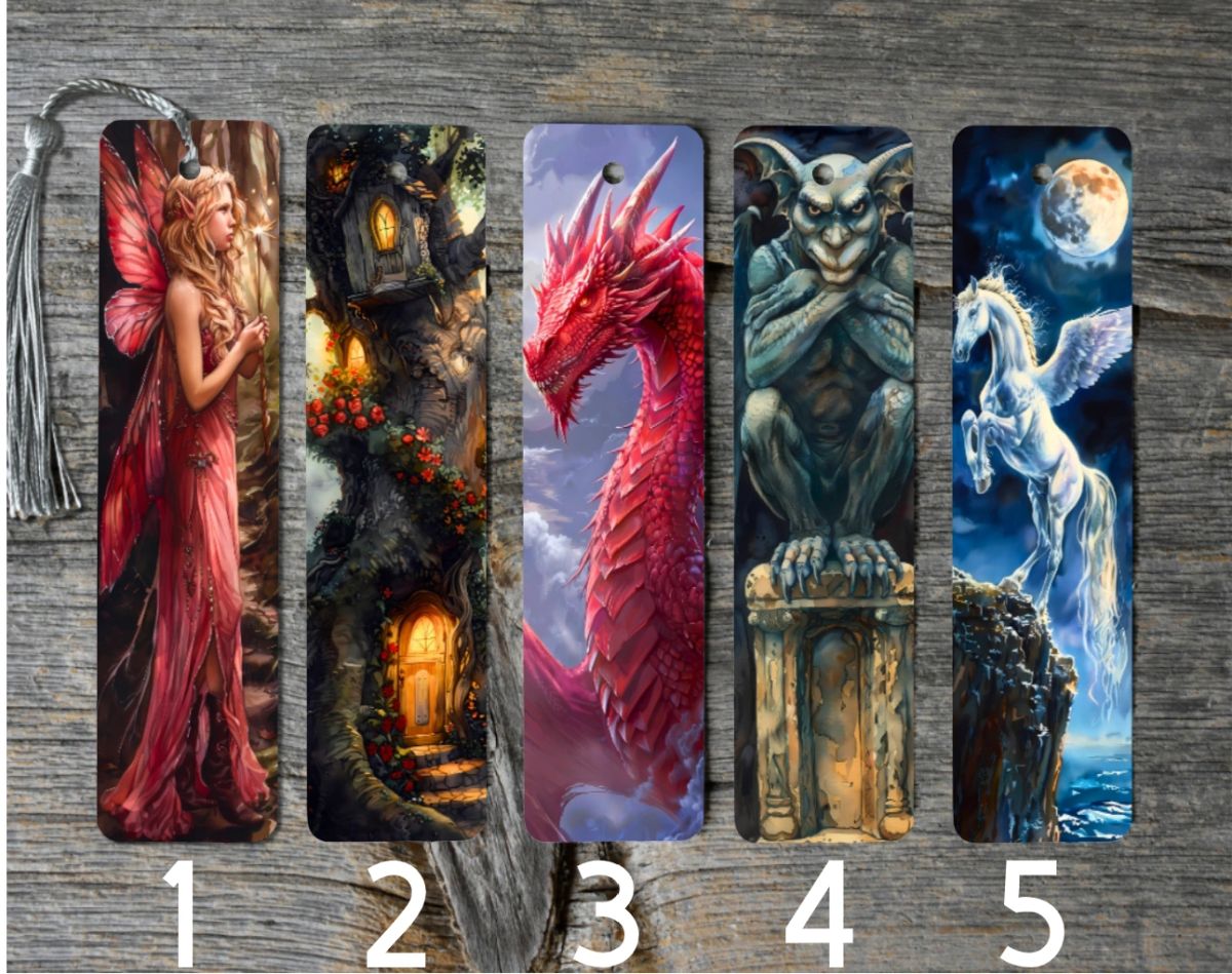 Fantasy Themed Metal Bookmarks 4 | eBay